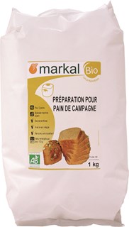 Markal Farine pour pain levain de campagne bio 1kg - 1154